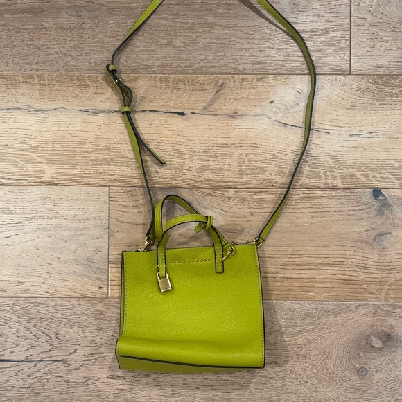 Marc Jacobs Lime Green Mini Crossbody Tote with Top Handles - Picture 6 of 9